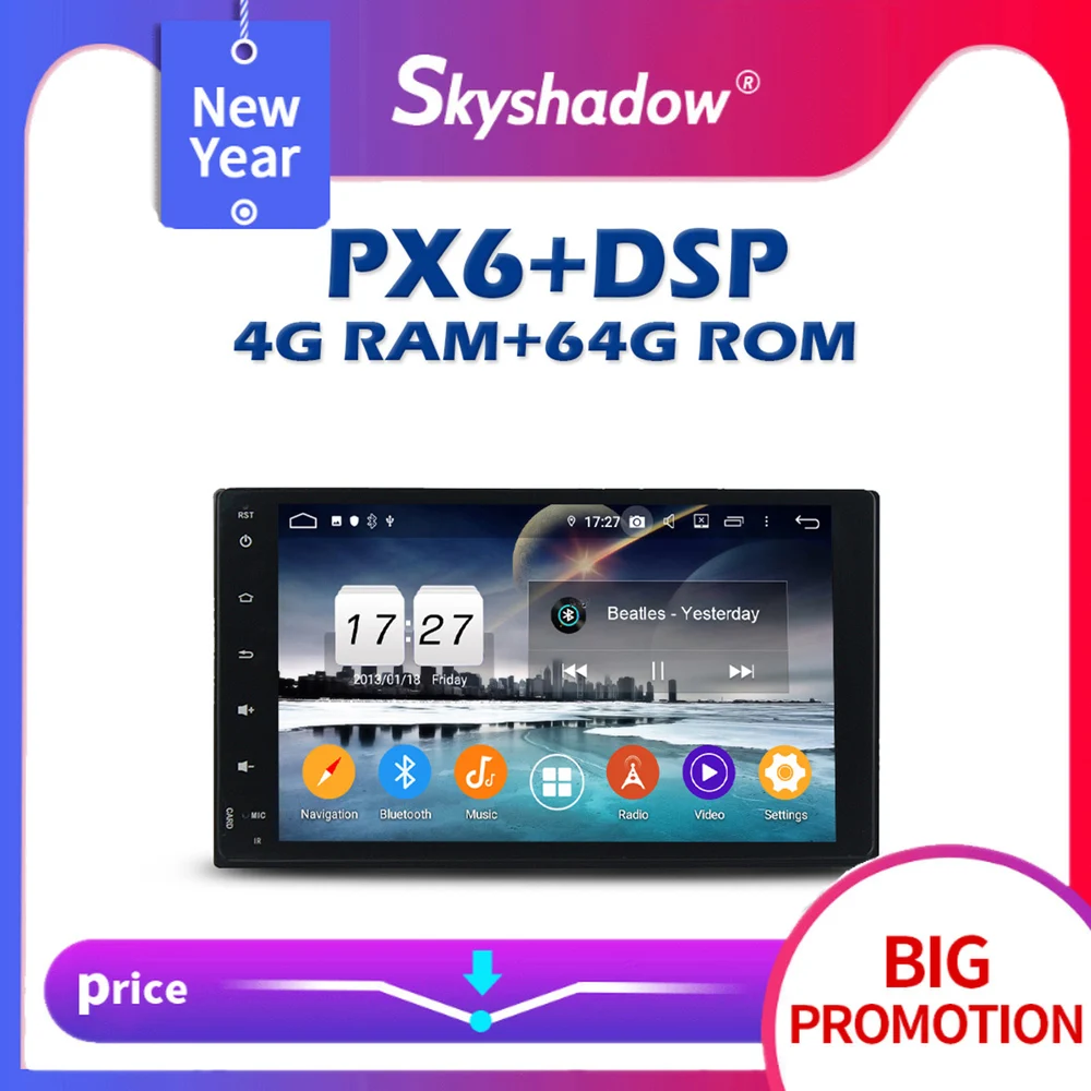 PX6 автомобильный DVD плеер DSP IPS Android 10 4 Гб + 64 Wi Fi RDS Авто радио GPS Google map Bluetooth 5 0 для