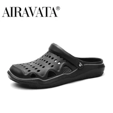 

Airavata Garden Shoes Men's and Women's Summer Sandals Hole Shoes Beach Flat Sandals Slippers Casual Couple Slippers