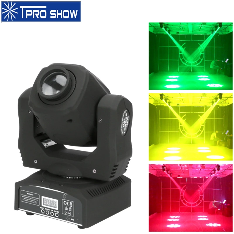 Mini Led Moving Head Gobo 60W Stage Light Projector LED Wash Spot DJ Lighting Dmx512 Sound Control For Party Disco Club Wedding | Лампы и