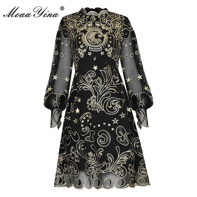 MoaaYina Fashion Designer dress Spring Women's