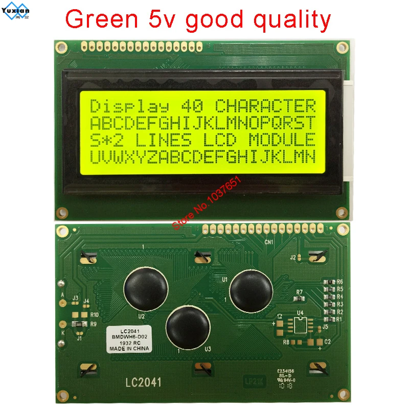LCD Module 20x4 Display 3.3v or 5v LC2041 good quality HD44780
