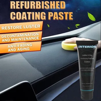 

180g Auto Leather Renovated Coating Paste Car Dashboard Anti-stain Maintenance Agent eco-friendly material Long-term maintain 8X