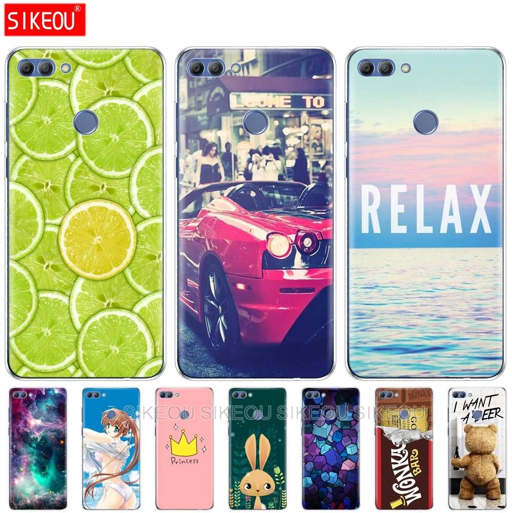 SIKEOU чехол для телефона huawei P smart Enjoy 7S мягкий tpu sillicon модный Забавный милый слон