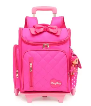 School Trolley bags kids Rolling backpacks School Trolley bags School wheeled backpack student bag wheels for girls wheeled bag 1