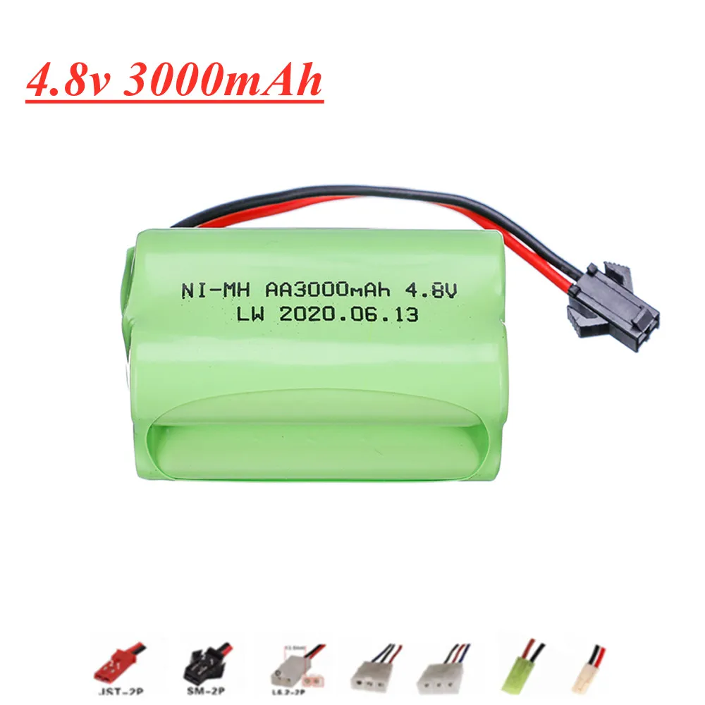 Аккумуляторная батарея NiMH 4 8 в 3000 мАч для радиоуправляемых игрушек машинок лодок