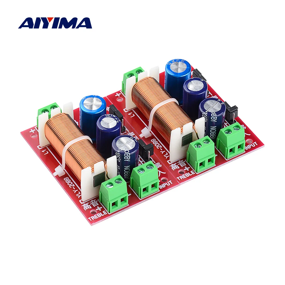 Speaker Crossover 2-way Tweeter Áudio Bass Filter Divisor de Freqüência para 216 Ohm Speaker Faça Você Mesmo Speaker 400w Pcs Aiyima2-way