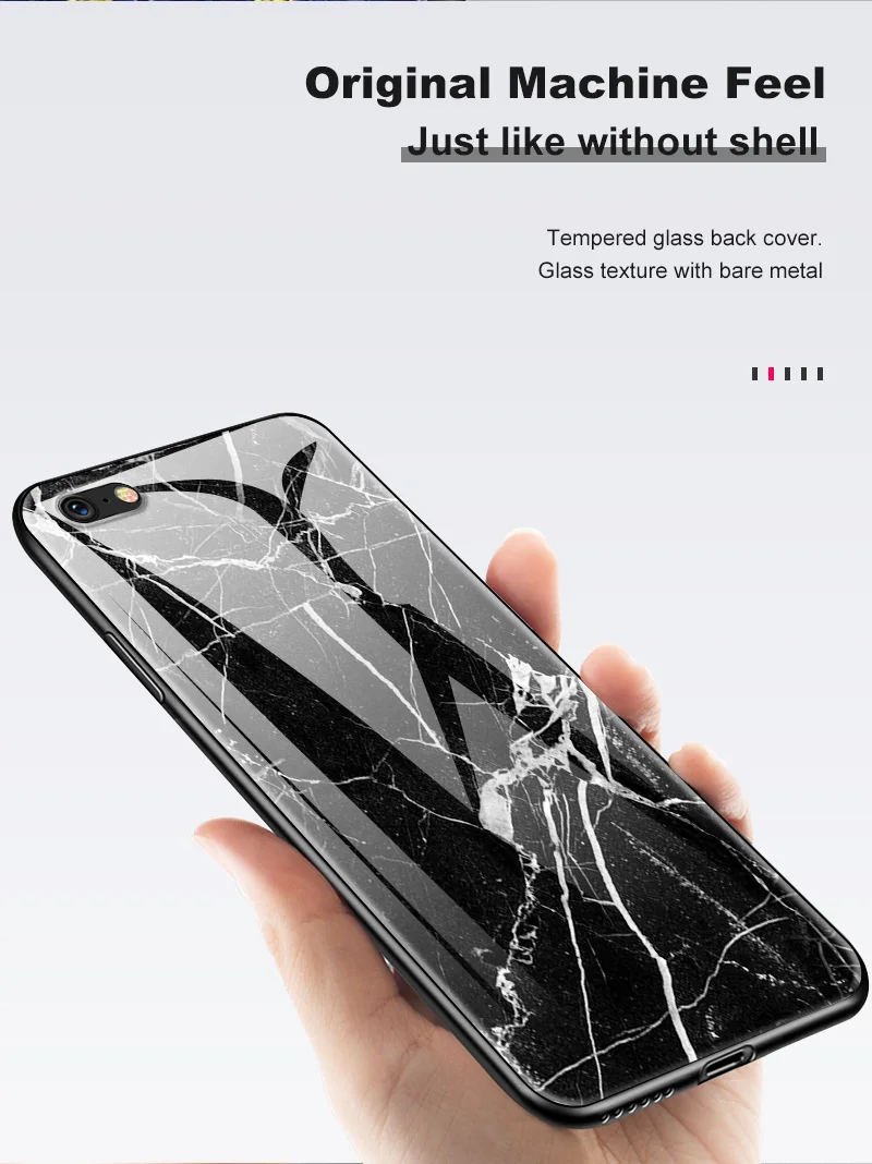Закаленное стекло чехол для iPhone 5 5S SE 6 6S 7 8 Plus X XR XS MAX TPU Рамка для OnePlus 3T 5 5T 6 6T 7 7 Pro окрашенная текстура Капа