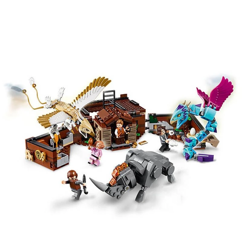 Comprar 983 Uds Harri película Castillo tren bloques de construcción de ladrillo juguetes educativos Compatible Legoinglys 75953 de 75954 a 759545