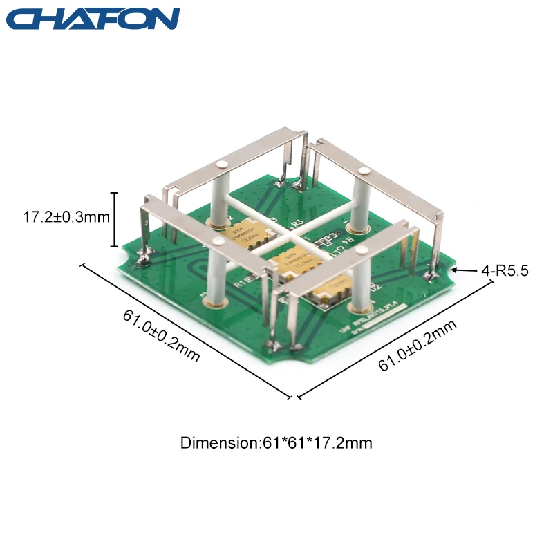 Антенна для печатной платы Chafon uhf с левым круговым разъемом mmcx управления