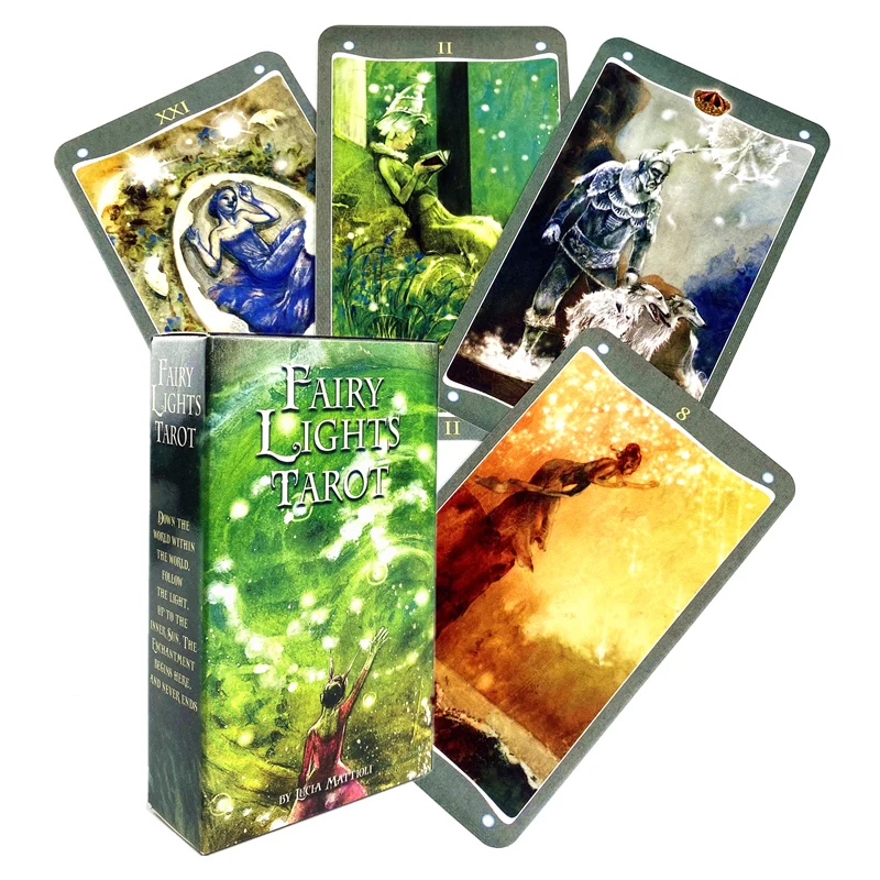 transcendent journeys oracle card tarot card for fate divination english tarot deck card board game for adult playing card game Fairy Lights Tarot Card Oracle Card Deck New English Tarot Deck for Fate Divination Playing Card Game Board Game for Adult Party