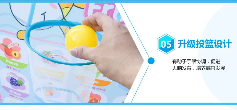 Толстый бассейн с океаном, мяч с мультипликационным рисунком,, 1,2 м, с Баскетбольным кольцом, складной, для хранения, для съемки