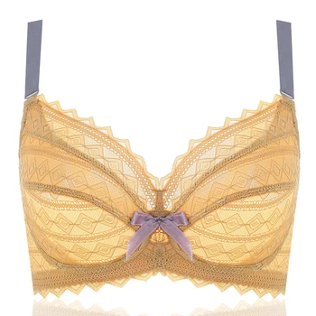 

Women's Full Coverage Lace Underwire Non Padded Cotton Bra 34 36 38 40 42 44 46 B C D E F G H