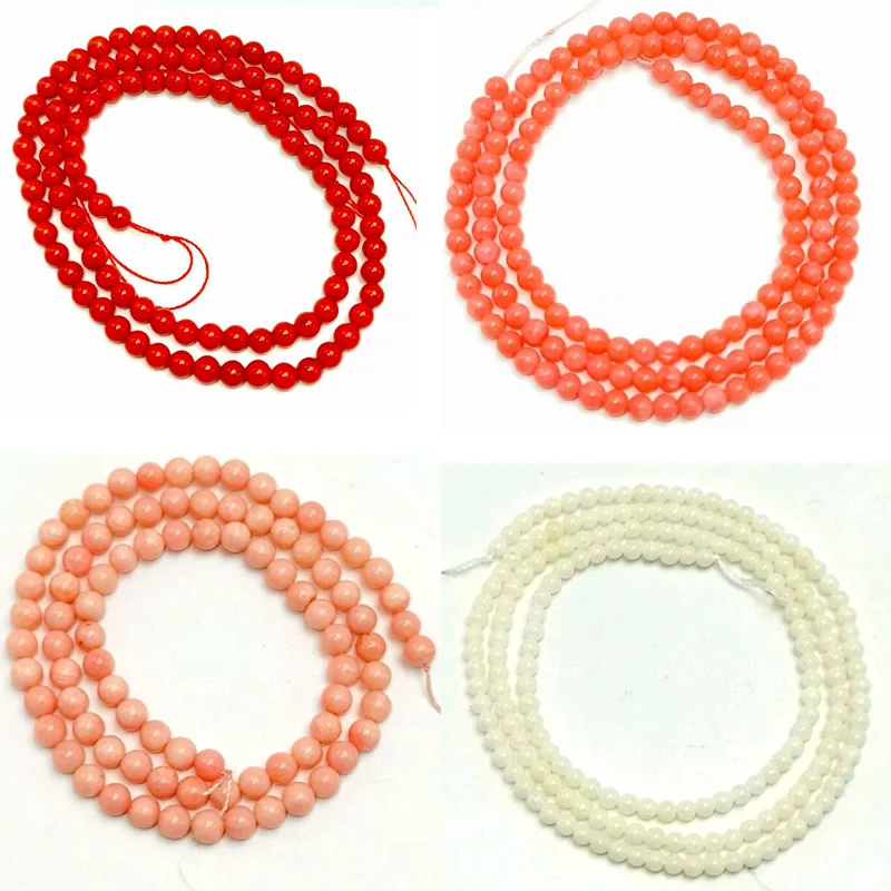 Corail rouge naturel perles ovales 6 mm pierre de pierre