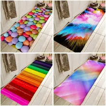 Булыжница абстрактный узор печать для кухонной и входной двери Коврик противоскользящий пол ковер ванная комната коридор
