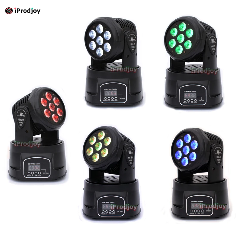 Mini Led Moving Head Wash 7x12w Beam Light  Stage Disco Dj Dmx Lamp Rgbw lumiere Strobe Laser Show Christmas Party(21)