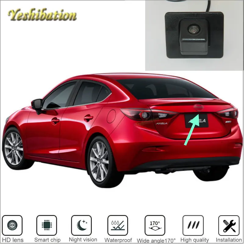 Yeshibation HD камера заднего вида для Mazda Axela Sedan Mazda 3 резервная камера парковки