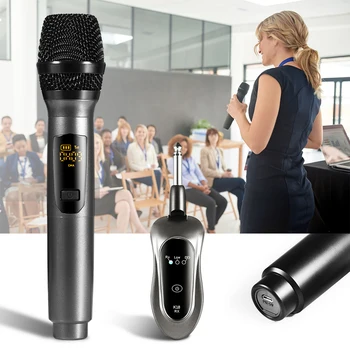 

K18 Wireless Microphone USB Rechargeable Lightweight Portable Musical Elements Mic for Conference Hosting Teaching