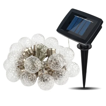 

Led Garland Outdoor Balcony Pineapple Shape Garden Fairy Super Bright Waterproof Solar Powered Streets Light String Warm White