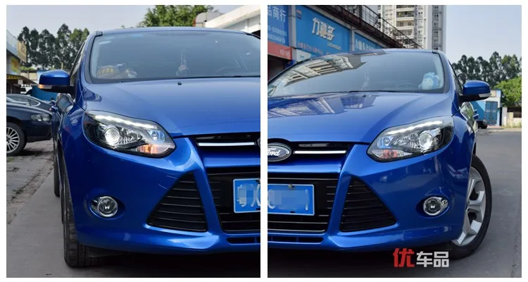 Автомобильный Стайлинг для Ford focus ST фары 2012- focus ST светодиодный фары DRL Объектив двойной луч H7 Ксеноновые Биксеноновые линзы