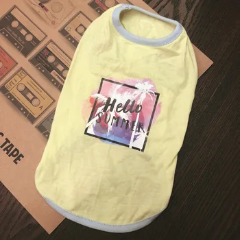 

Cute Cat Vests Shirt Pet Clothing Spring Summer Breathable Vest for Cats Small Dogs Kitten Ubranka Dla Kota Pet Products OO50BX