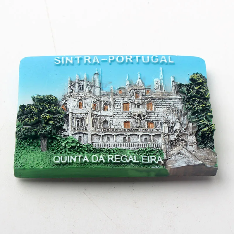 Sintra lisboa madeira cascais португальский туристический сувенир 3D Смола декоративный магнит для холодильника ремесло подарок