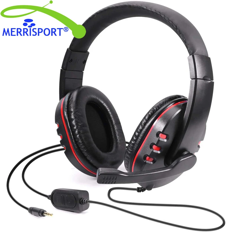 PS4 Headset Gaming Headset for 3 5mm Wired Over Head Stereo Gaming Headset Headphone with Mic Microphone PS4 PC Tablet Laptop