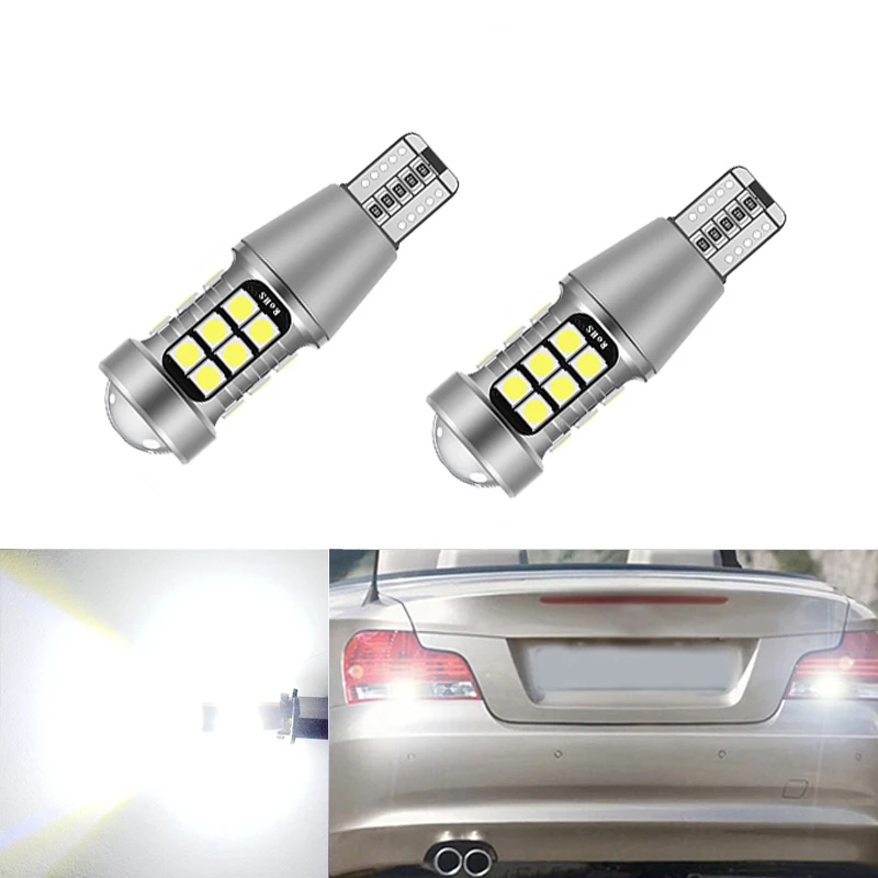 

2x T15 W16W 921 Super Bright High Power 27 SMD 3030 LED Canbus No ERROR Car Backup Reserve Lights Bulb Brake Lamp Xenon White