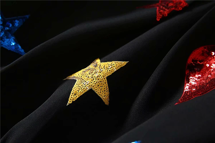 Truevoker, Осенние дизайнерские платья, женская мода, длинные рукава, повседневные, разноцветные, с блестками, черные, Vestidos