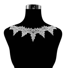 Вышивка шеи воротник diy поддельные съемные воротники водорастворимые Женская бутоньерка трехмерные кружевные аксессуары