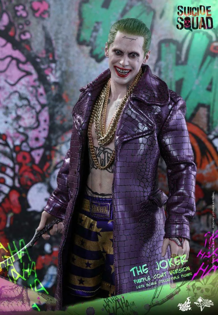Ограниченный коллекционный 1/6 полный набор HOTTOYS MMS382 Джокер Отряд Самоубийц фиолетовый пальто Ver. Фигурка люкс вер. Модель для вентиляторов