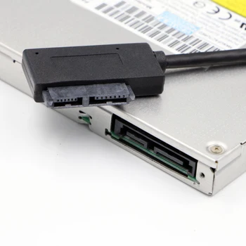 

USB universal Notebook optical drive line SATA to USB adapter cable 6+7P SATA to USB3.0 Easy Drive Line Transfer Box