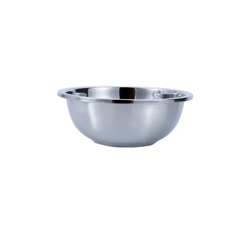 20cm 1pc 7size New Stainless Steel Easy To Wash Rice Bowl Breaking-Proof Bowl Anti-Rust Smooth Rolled Edge Safe Kids Children Bowl - Цвет: 20cm