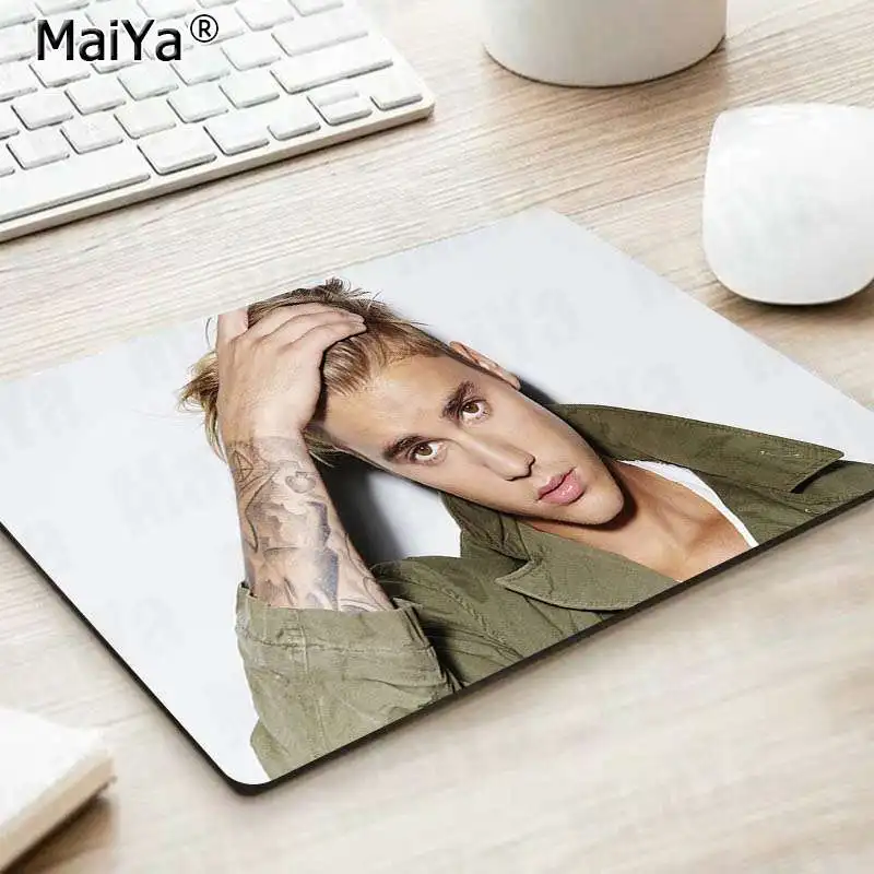 MaiYa Custom Skin Bieber красивый коврик для мышки в стиле аниме игровой коврик мышь - Цвет: No Lock Edge25x29cm