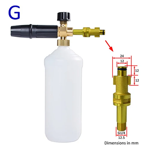 High Pressure Soap Foamer Snow Foam Lance Foam Cannon Foam Gun Nozzle Car Clean Foam Wash foam generator for Karcher Car Washer For Bosch old