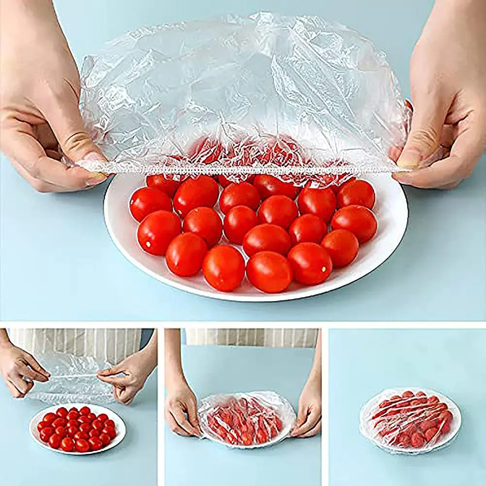 Fresh Keeping Bags Reusable Sealing Bags Food Cover Elastic Stretch Adjustable Bowl Lids Kitchen Wrap Seal Fresh Keeping Caps