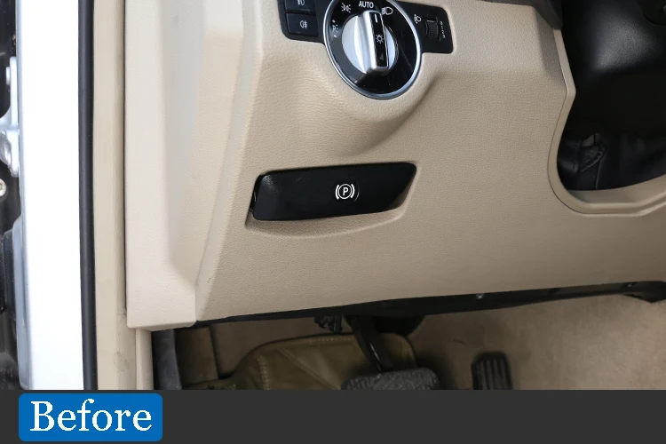 Для Mercedes Benz C Class W204 GLK Class 2008- Автомобильная Электронная Кнопка Ручного Тормоза накладка наклейки автомобильные аксессуары