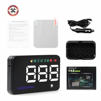 

2019 Hot Selling Hud Head Up Display A5 Car GPS Speedometer Projector Windshield Odometer Compass Over Speed Alarm