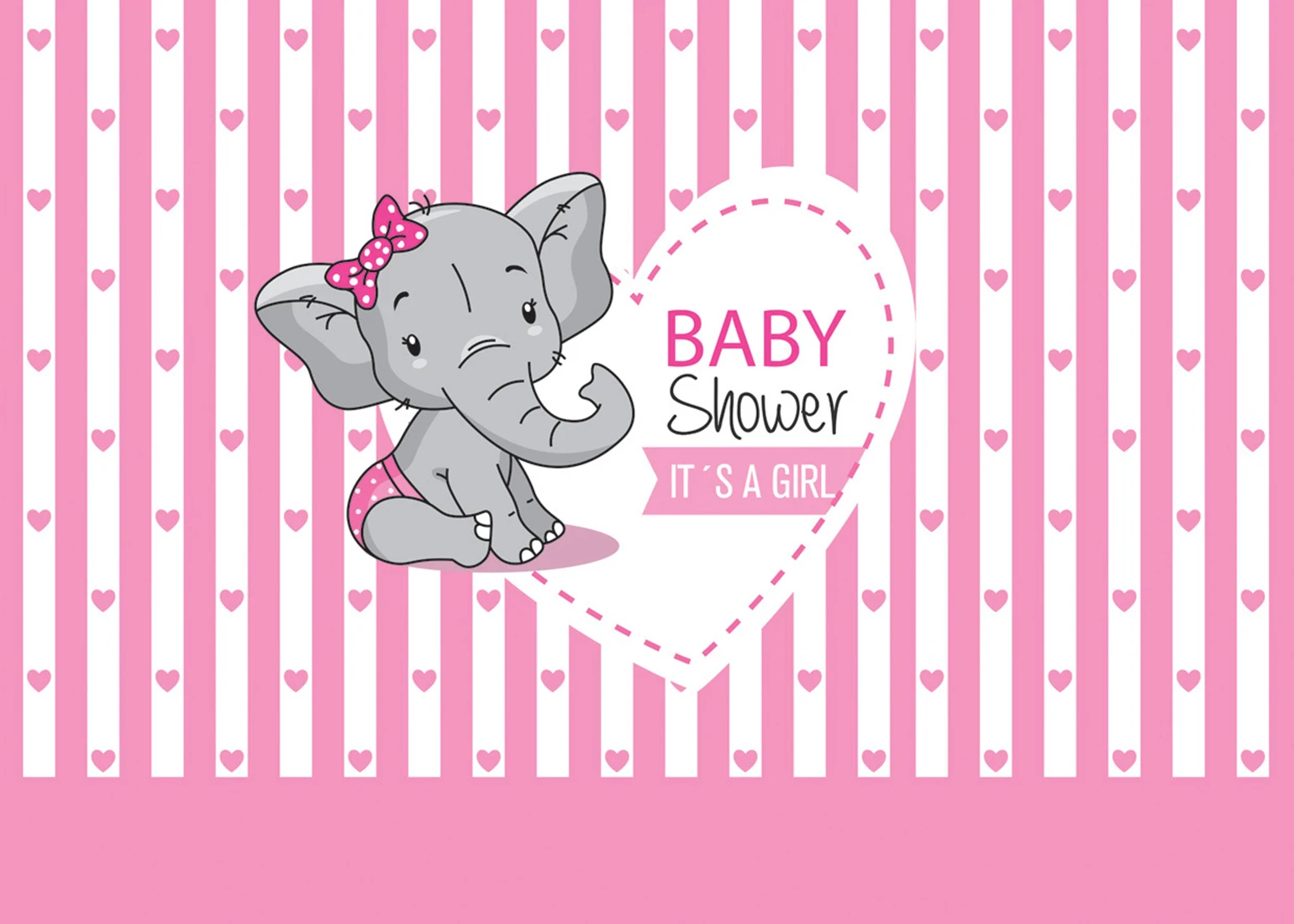 Children's Birthday Cartoon Elephant Photography Background Baby Girls Party Decoration Photo Vinyl Backdrops | Электроника