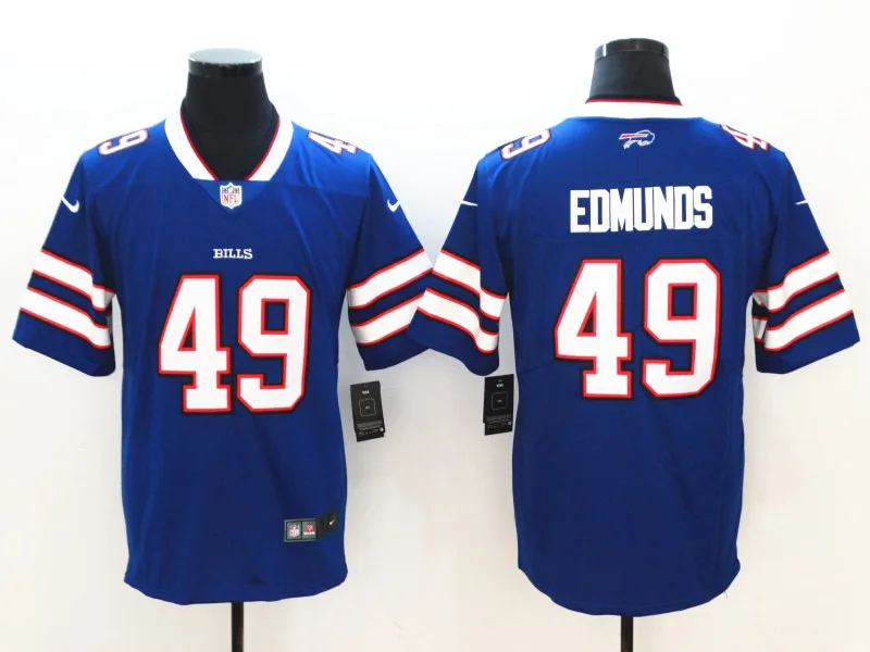 AS PICTURE Сшитые мужчины Buffalo Josh Allen Tremaine Edmunds Tre'Davious White LeSean McCoy Vapor Untouchable Limited игрок Джерси - Цвет: AS PICTURE