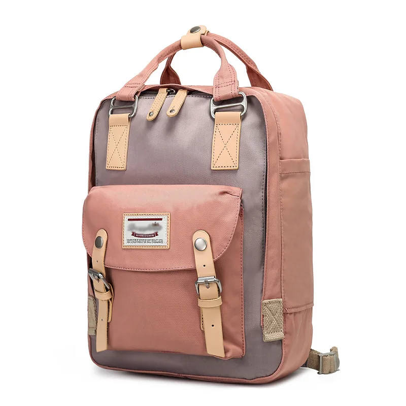 

Donuts Backpack Women's Korean-style Backpack High School Young STUDENT'S Campus Oxford Canvas School Bag New Style Travel Bag
