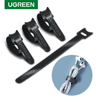 

UGREE USB Cable Organizer Cable Winder Tie Mouse Earphone Holder Adjustable Cord Ties Cords Management Wire Organizer Protector