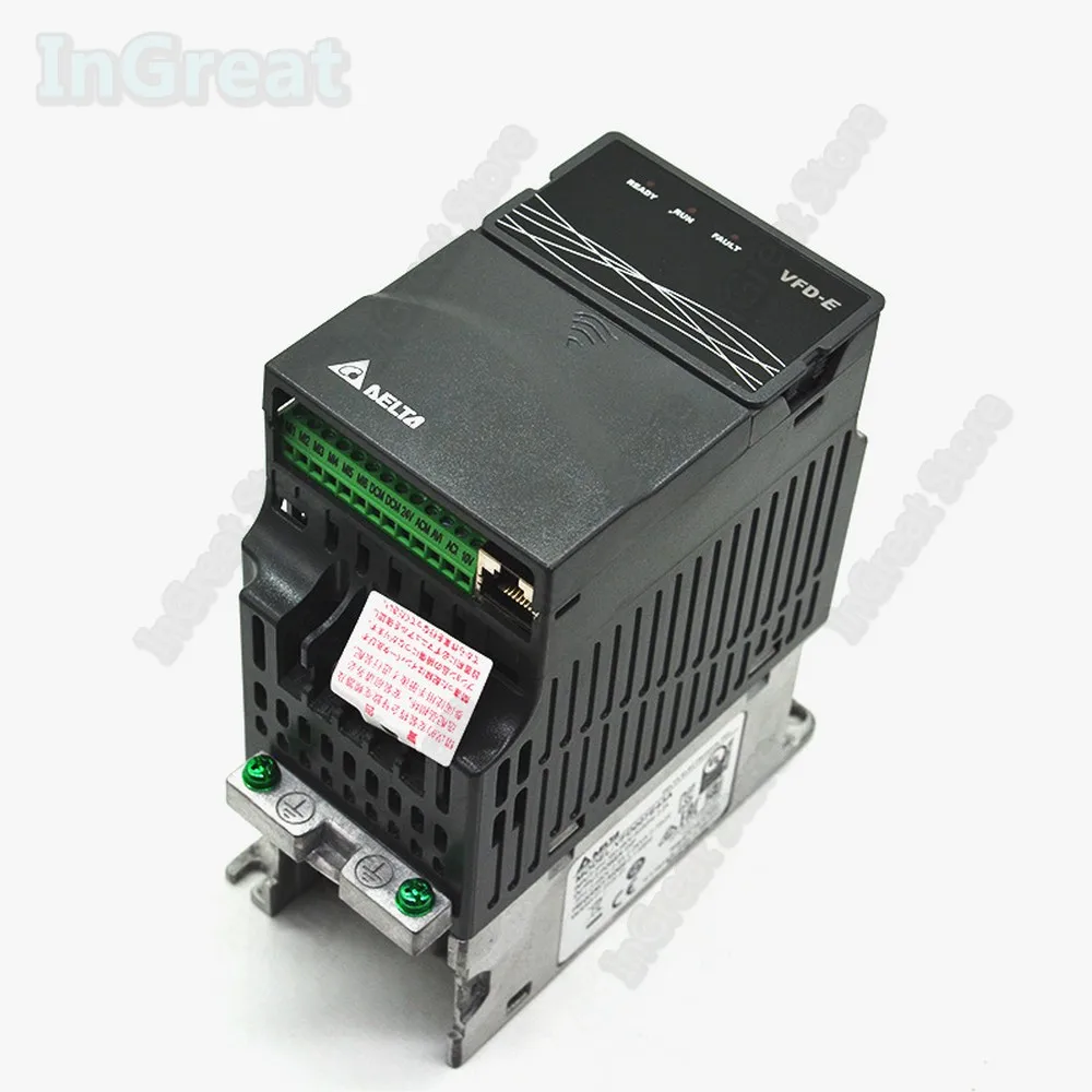 Инвертор частоты 5hp 3.7kw 3PH 220V 17A 600 Гц PLC разъема Тормозной резистор VFD E VFD037E23A