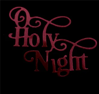 

HOLY NIGHT Metal Embossing Template Cutting Die Stencil DIY Scrapbooking Card Album Craft New Decorative letterTemplate Mould