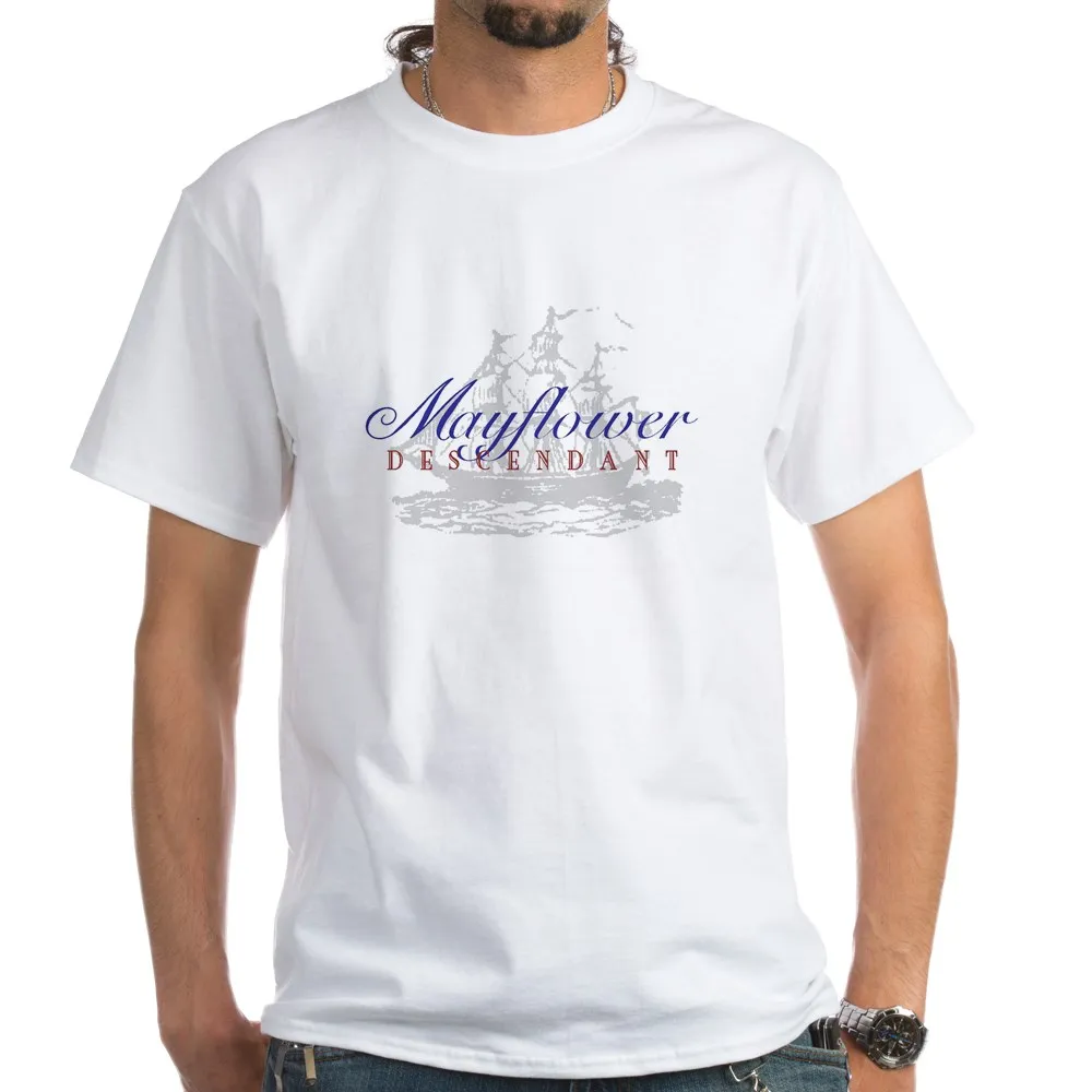 Mayflower Descendant-Light T-Shirt Boston | Мужская одежда