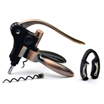

Professional Zinc Alloy Power Wine Opener Bottle Corkscrew Opener Set with Foil Cutter Premium Rabbit Lever Corkscrew for Wine