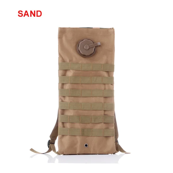 Tan Nylon 2.5L тактический Молл сумка для воды нейлоновый чехол для воды мочевого пузыря сумка для путешествий гидратации рюкзак для альпинизма пешего туризма езды на велосипеде - Цвет: Tan Nylon