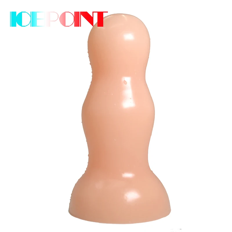 ICEPOINT silicone butt plug with suction cup anal dildo dilator anus massage huge anal plug sapodilla sex toys adult sex product