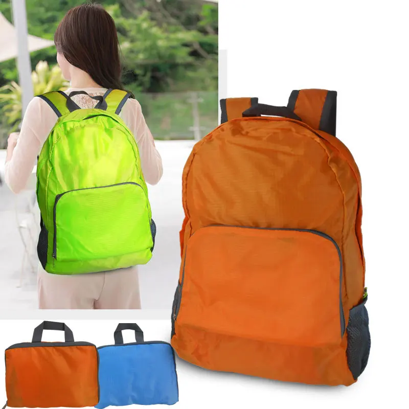 

Dacron san fen ge Multi-color Folding Backpack Schoolbag Logo