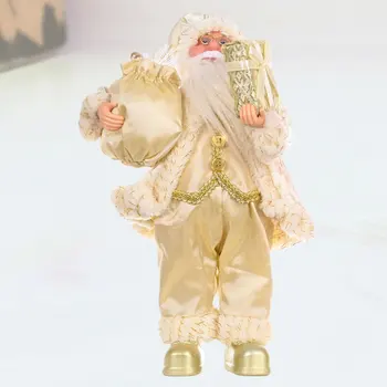 

1pc Doll Christmas Golden Cotton Standing Durable Decor for Party Child Decor Women