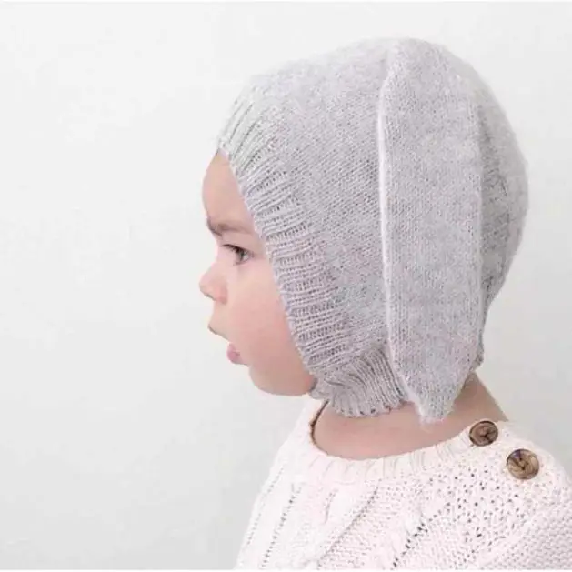 3-24M Newborn Kids Baby Boy Girl Cute Hats 3D Bunny Rabbit Ear Autumn Winter Crochet Earmuff Earcap Knit Toddler Beanie Cap